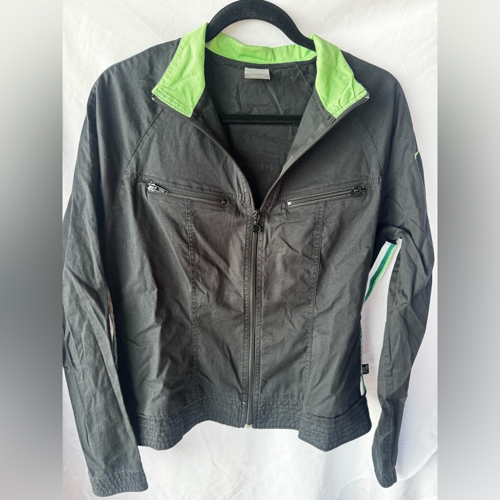 Nike Black and Green Women/ Girls Jacket